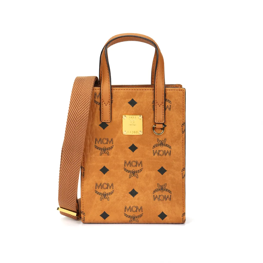 MCM Artificial Leather Music Sheet, Cell Phone Pouch, Tote Bag, Shopping Bag, Crossbody Bag, Handbag Mini Women's