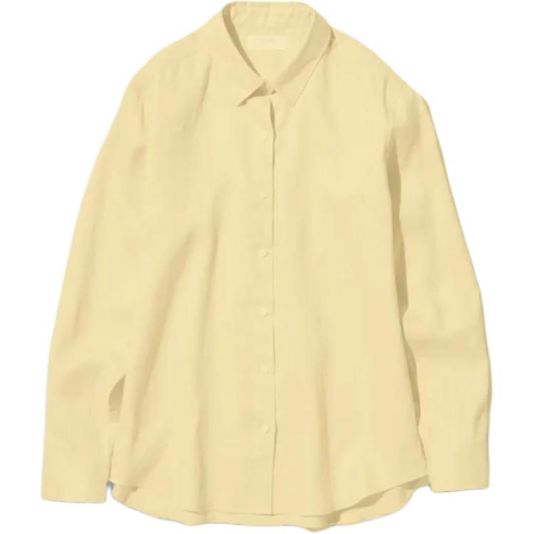 Женская рубашка UNIQLO (желтая)