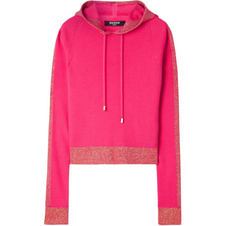 Женский джемпер BALMAIN BALMAIN (розово-белый в полоску)
