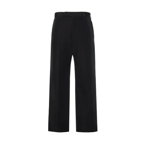 GUCCI Straight Leg Cropped Poplin Chino Trousers