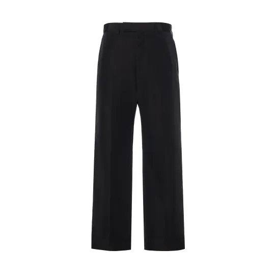 GUCCI Straight Leg Cropped Poplin Chino Trousers