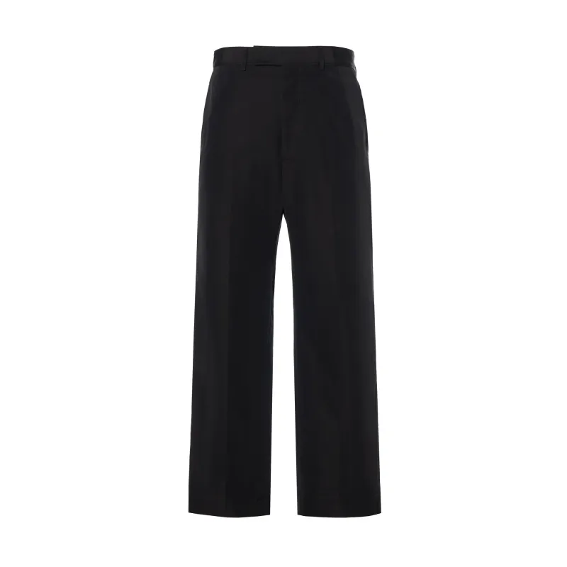 GUCCI Straight Leg Cropped Poplin Chino Trousers