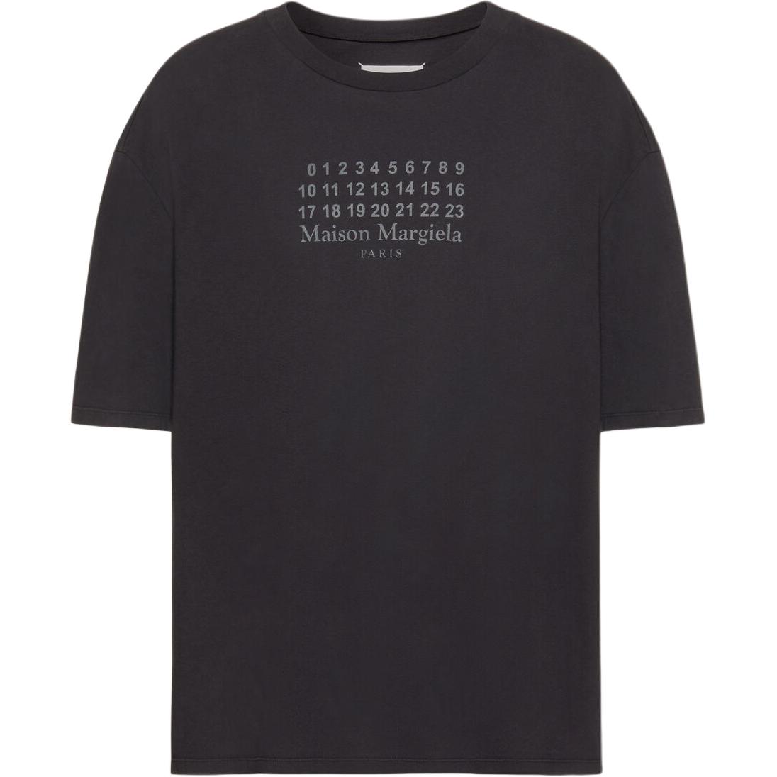 Мужская футболка Maison Margiela с цифрами (белая)