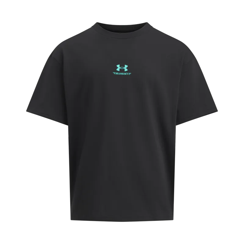 Under Armour T-Shirts Men's Black Crew Neck Moderate