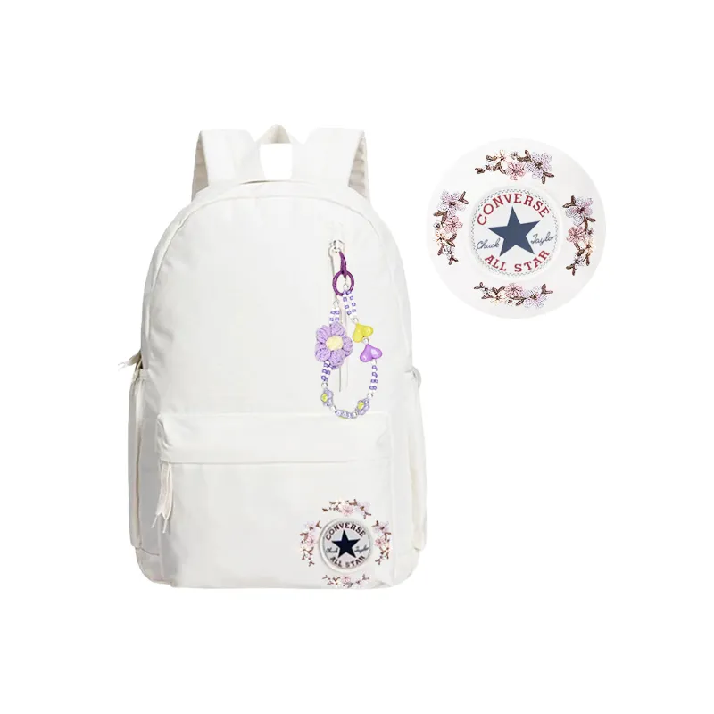 Converse Polyester Backpack Women's White Purple
