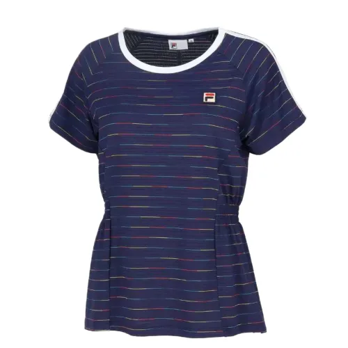 FILA Tennis Tops Women's Navy Blue Crew Neck
