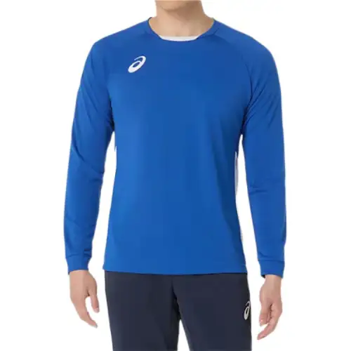 ASICS T Shirts Men's Blue Crew Neck