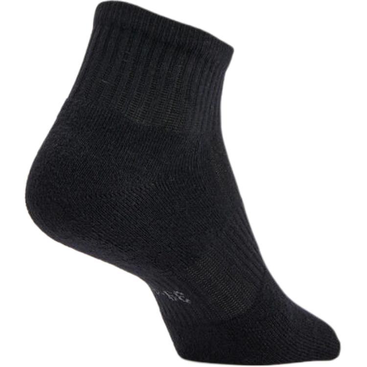DECATHLON Crew Socks Unisex 3 Pack Black