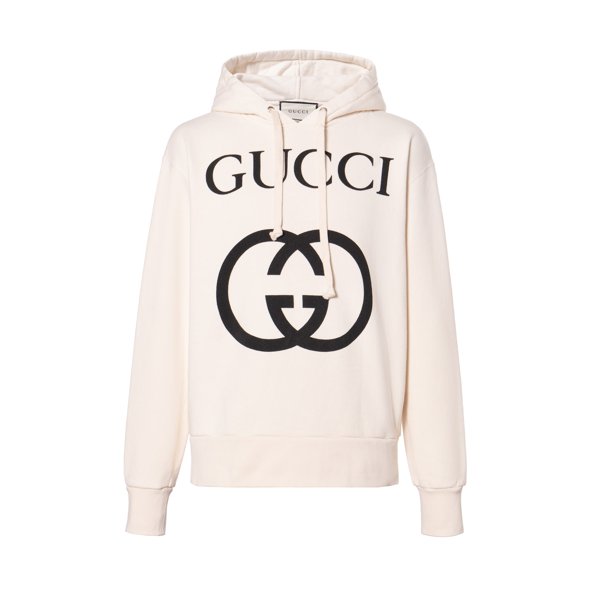Мужская худи Gucci GUCCI Logo (белый)