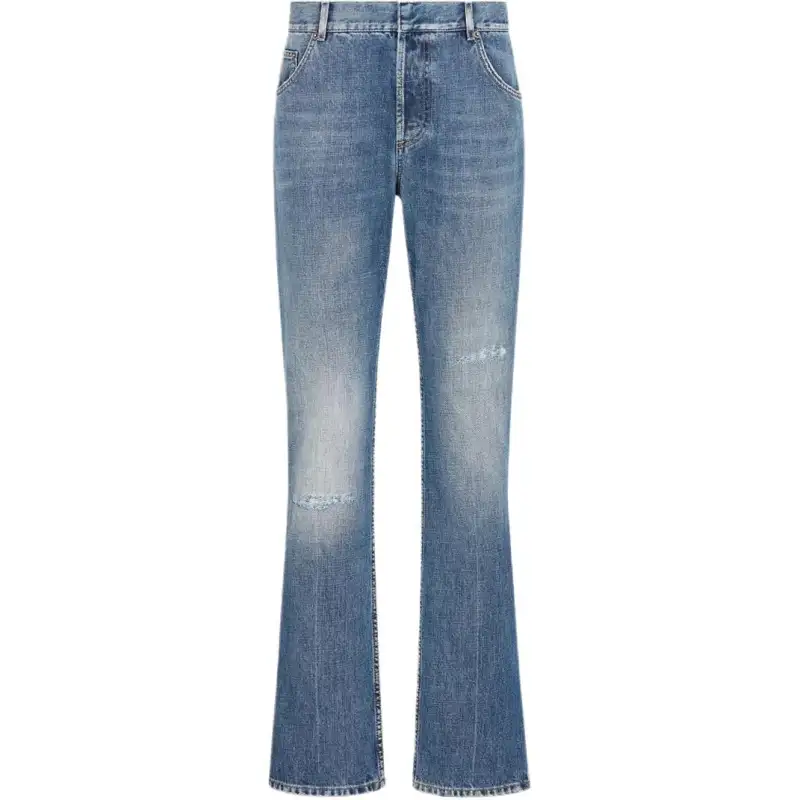 DIOR Jeans Women's Blue Moderate Straight Fit Pants