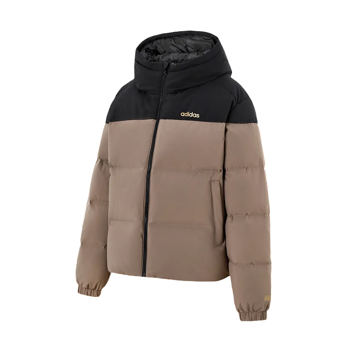 Adidas Down Jackets Women's Brown Hooded Moderate
