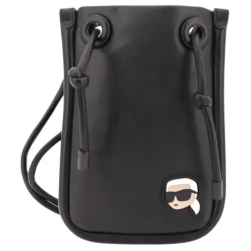 KARL LAGERFELD / Karl Lagerfeld Jeans Logo Patch Drawstring Phone Case
