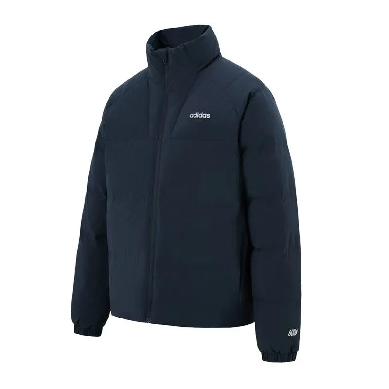 Adidas Down Jackets Men's Aurora Ink Blue Stand Collar Moderate