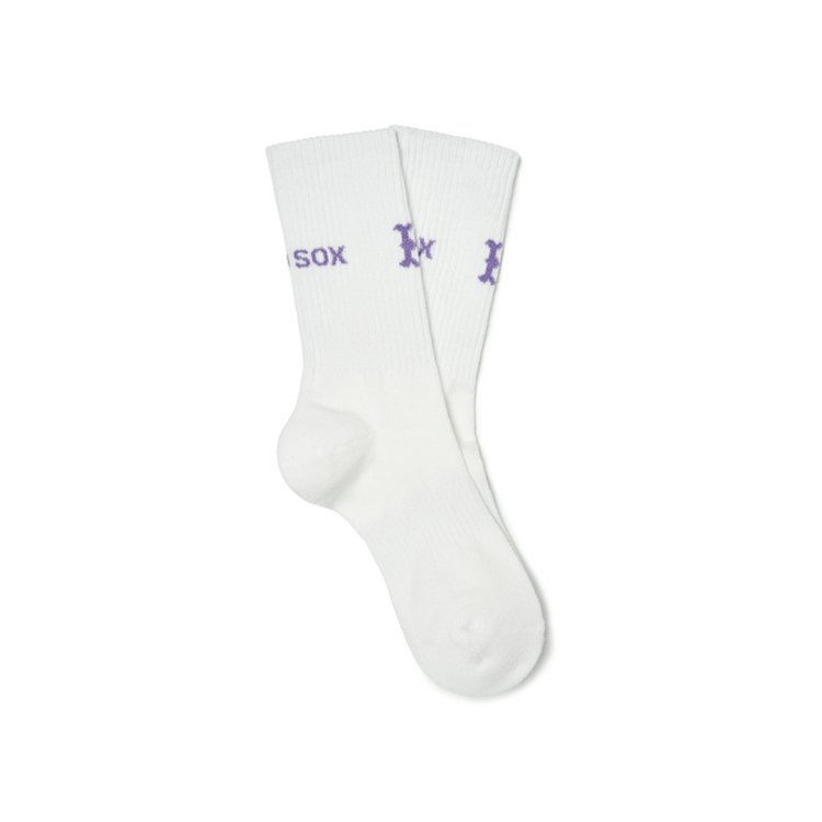 MLB Boston Red Sox Crew Socks Unisex Ecru