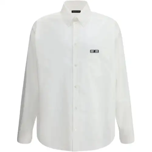 Balenciaga Bb Embroidered Oversized Shirt