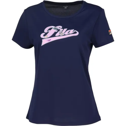FILA Tennis Tops Women's Marine Blue Crew Neck