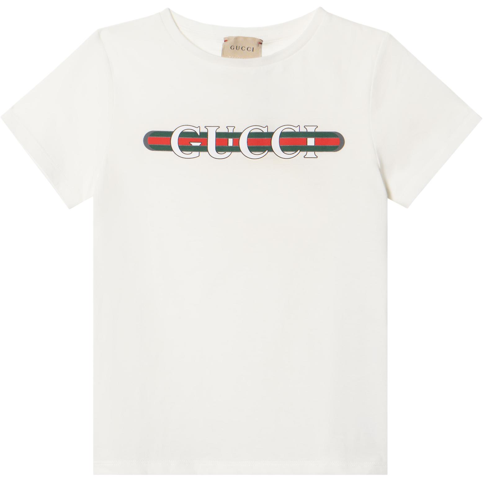 Мужские футболка Gucci GUCCIT SS24 (белая)