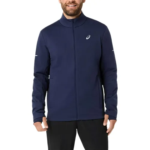 ASICS Jackets Men's Marine Blue Stand Collar Moderate Other