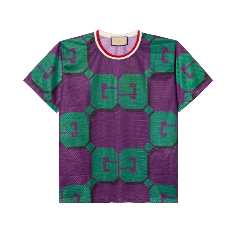 GUCCI Gg Print Mesh T shirt