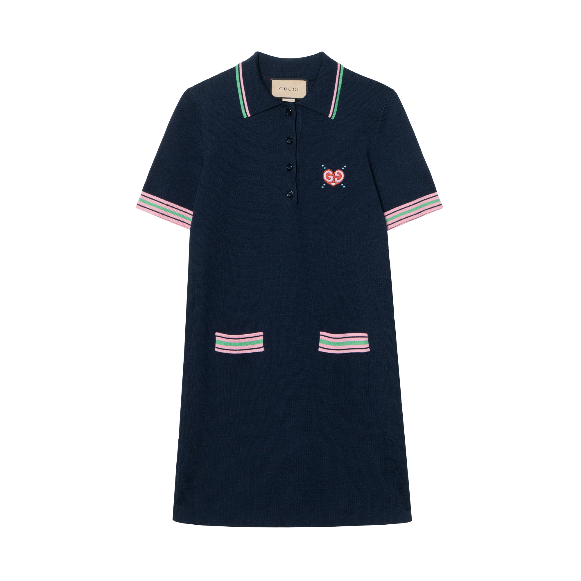 Женское платье Gucci GUCCI SS24 Logo (темно-синий)
