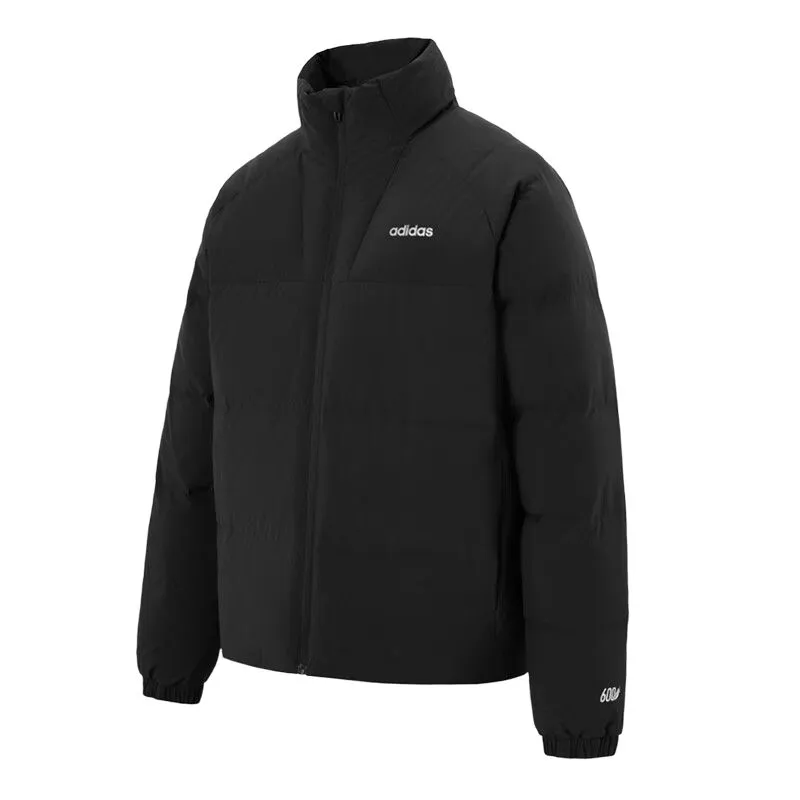 Adidas Down Jackets Men's Black Stand Collar Moderate