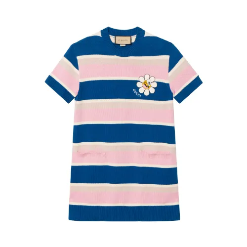 GUCCI SS24 Short Sleeved Dress Women's Multicolor