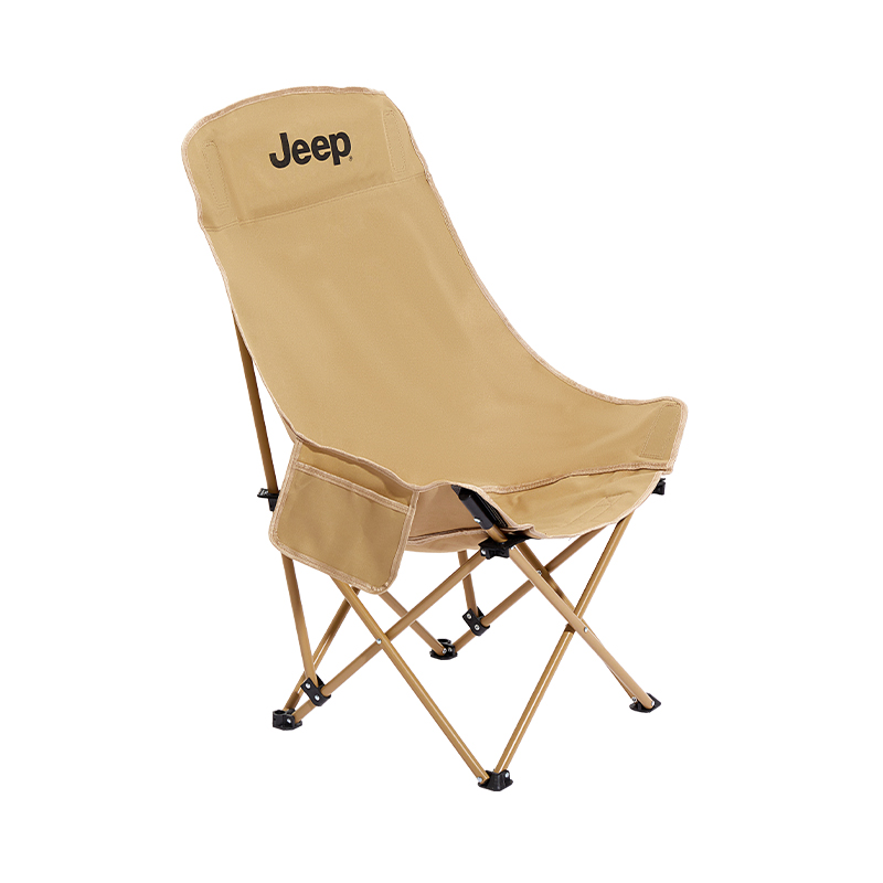 Jeep Gip Camping High Back Moon Chair, Camping Fishing Chair, Portable Nap Lounger, Bean Bag Sofas