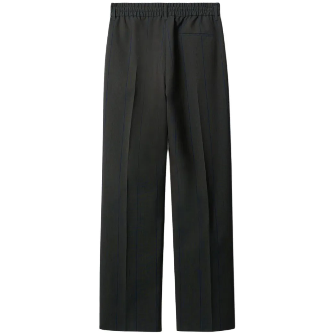 Burberry striped straight-leg trousers