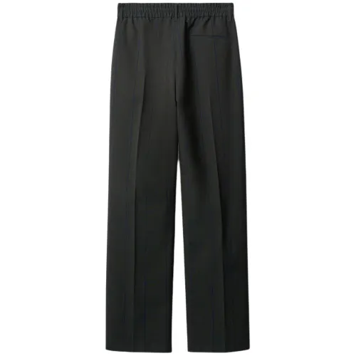 Burberry striped straight-leg trousers