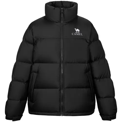 CAMEL Short capsule, travel windproof keep warm down jacket for men and women, adds volume, increased thickness