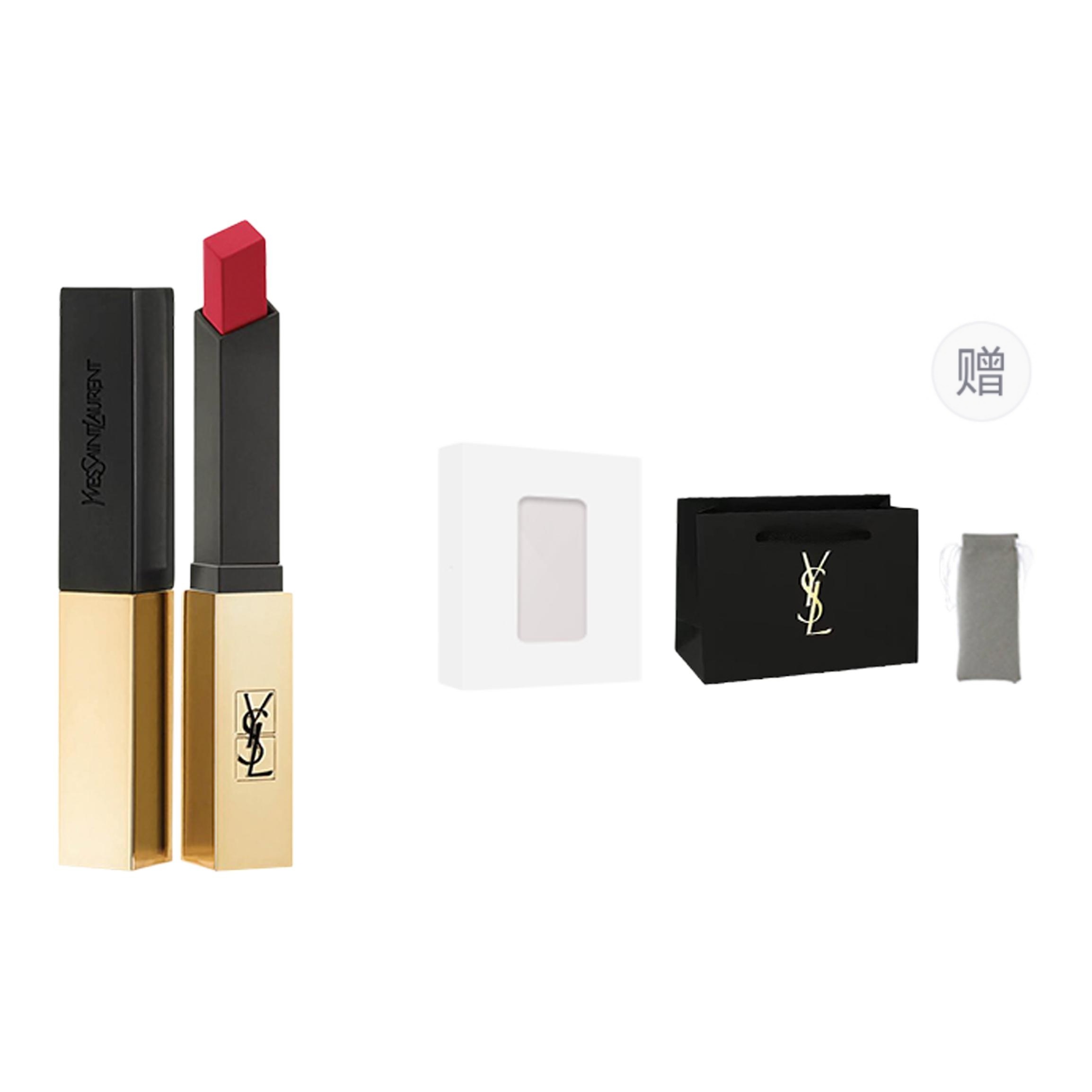 YSL, bar, lipstick, matte set, cloth bag, natural and permanent formula