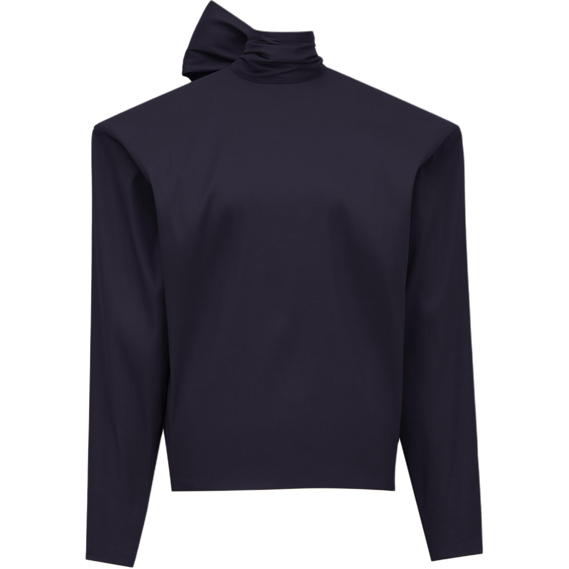 SAINT LAURENT Shirts Women's Black Stand Collar Moderate