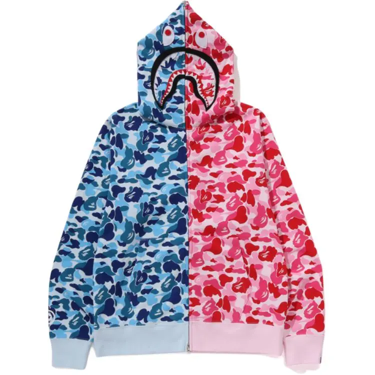 A Bathing Ape Abc Camo Separate Shark full-zip hoodie