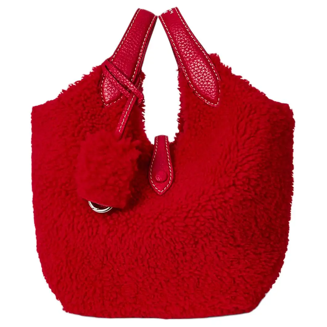 Polo Ralph Lauren Polo Play Wool Handbag Regular Women's Red