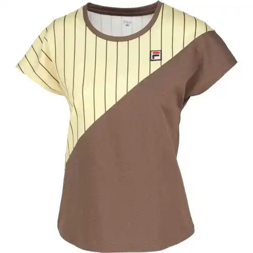 FILA Tennis Tops Women's Yellow Crew Neck Moderate