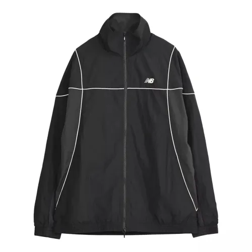 New Balance Jackets Men's Black Stand Collar Moderate Other