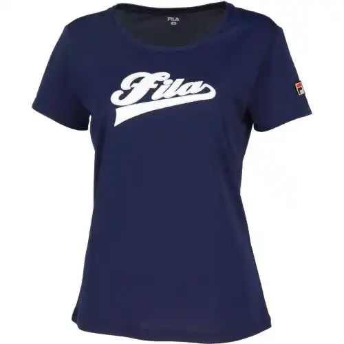 FILA Tennis Tops Women's Dark Blue Crew Neck Moderate