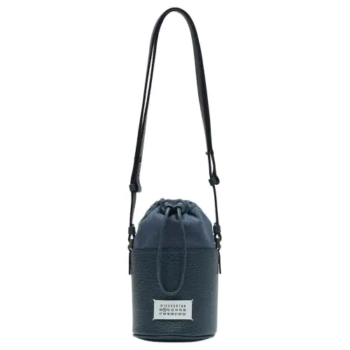 Maison Margiela 5AC Cow Leather Bucket Bag, Shoulder Bag, Crossbody Bag Mini Women's Dark Blue