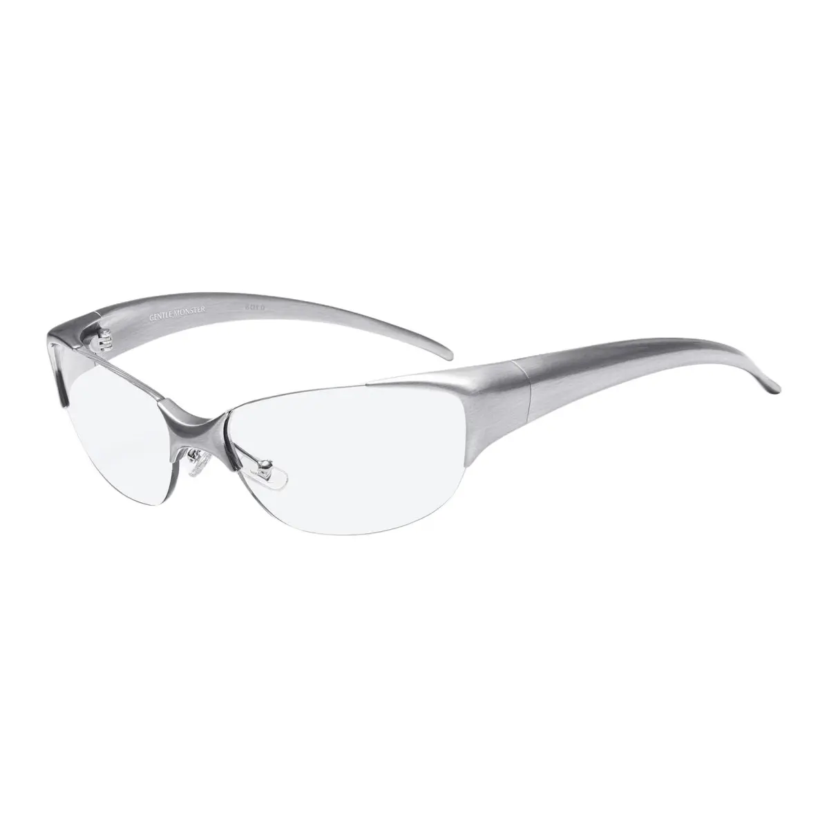 GENTLE MONSTER Oval Eyeglass Frames Unisex Silver