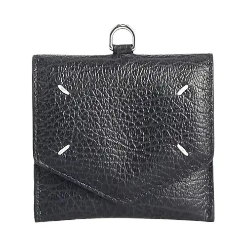 Maison Margiela Calfskin Card Holder Women's Black