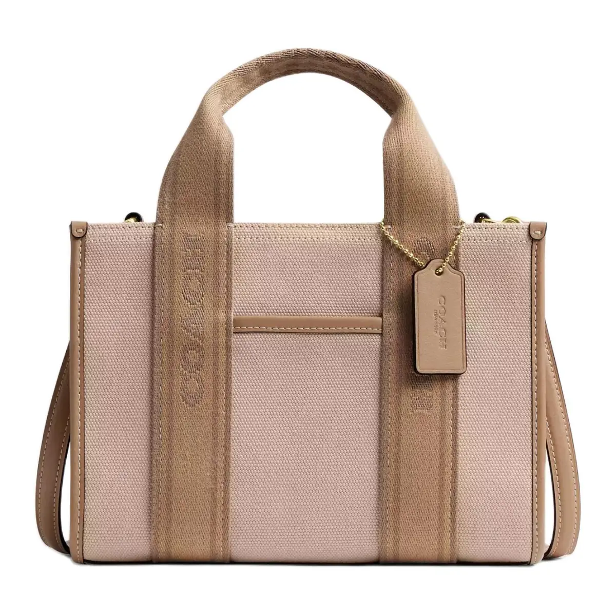 COACH Smith PVC Tote Bag, Shopping Bag, Shoulder Bag, Crossbody Bag, Handbag Medium Women's Dark Natural