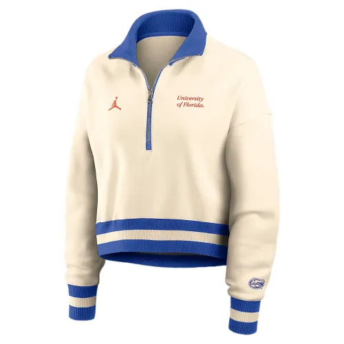 Jordan Florida Legacy Women's Jordan Brand College Cropped 1/4-Zip Crew