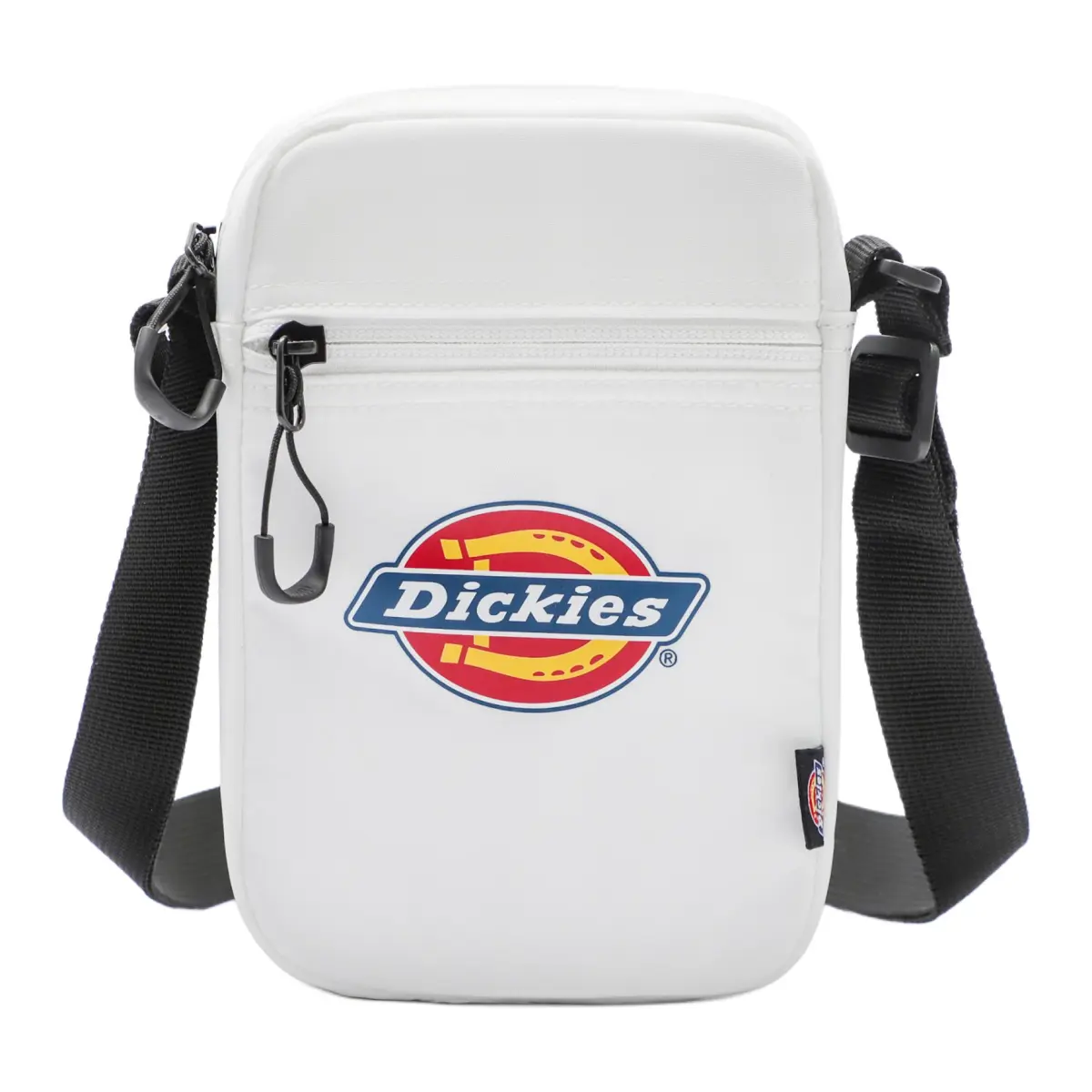 Dickies Polyester Shoulder Bag, Crossbody Bag With Cell Phone Pouch Unisex White