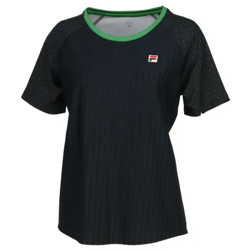 FILA Tennis Tops Women's Black Crew Neck Moderate