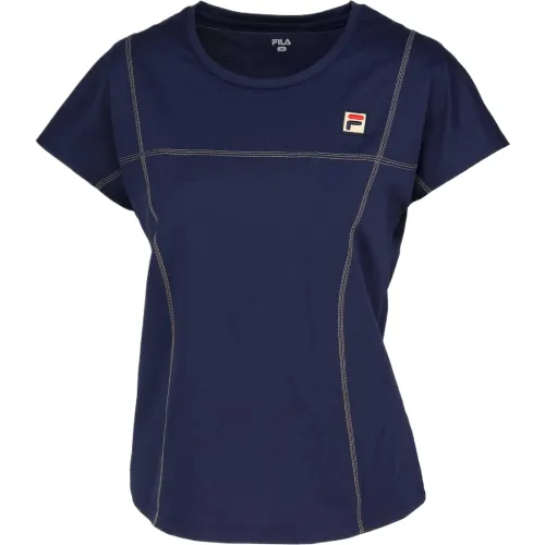FILA Tennis Tops Women's Blue Crew Neck Moderate