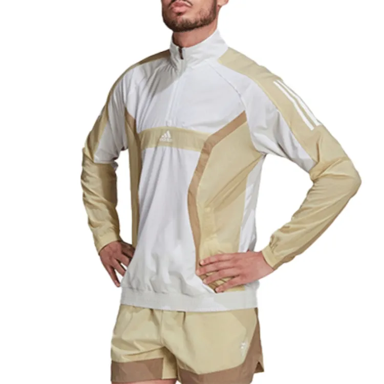 Adidas Jackets Men's White Stand Collar Moderate Other