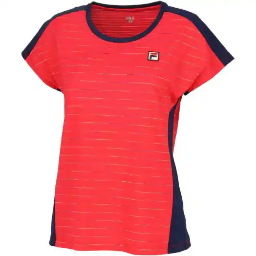 FILA Tennis Tops Women's Red Crew Neck