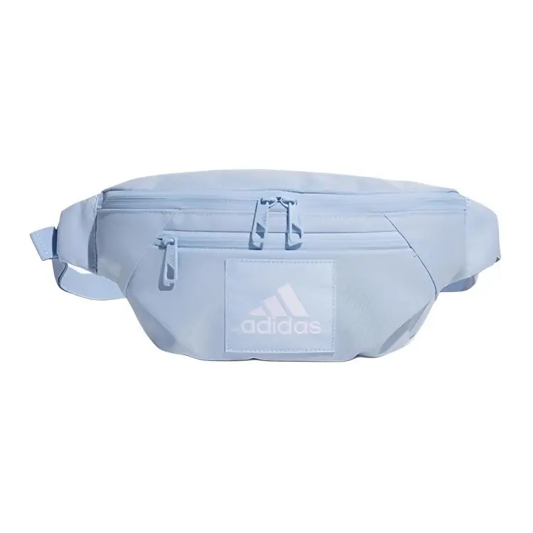 Adidas Polyester One Shoulder Crossbody Fanny Pack Unisex Light Blue