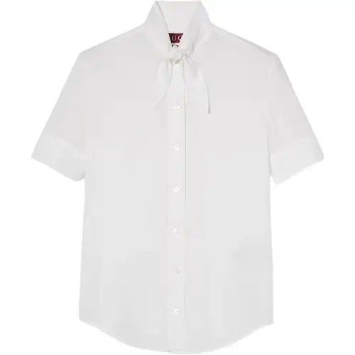 Gucci tie-fastening silk shirt