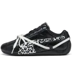 PUMA Speedcat Collection Couple, Leopard Print Morant Low top Casual Shoes Unisex Black White Blue